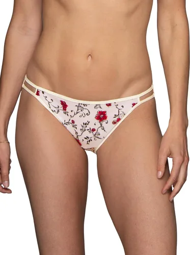 Vista 15 de Vanity Fair Bragas de bikini con tira para mujer, Illumination, con elástico sedoso y ribete de satén Paquete de 3 Negro (Midnight Black)