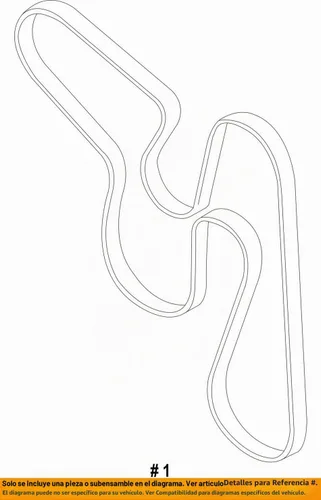 Vista 2 de Subaru 2012-2014 Impreza XV Crosstrek 2.0L Serpentine V-Belt 23780AA120 Genuino