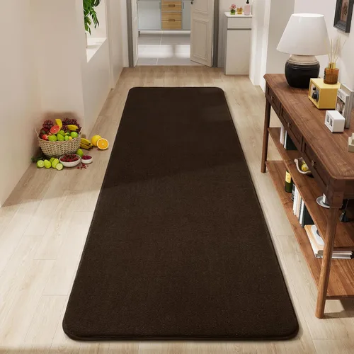 Vista 61 de Amearea Alfombra moderna lavable de 2 x 4 pies, color negro, alfombra de área pequeña para dormitorio, sala de estar, alfombra de espuma