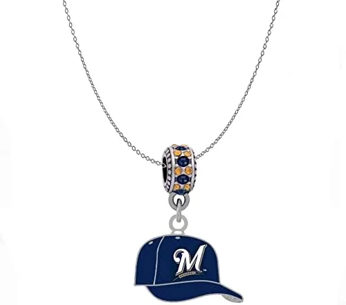 Vista 2 de Milwaukee - Abalorio compatible con pulseras estilo Pandora, también se puede llevar como collar (incluido)