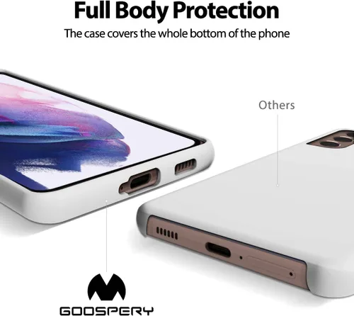 Vista 3 de GOOSPERY Funda de silicona líquida compatible con Samsung Galaxy S21 Plus, suave al tacto, protección de cuerpo completo, a prueba de golpes
