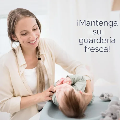 Vista 10 de Diaper Genie Juego de regalo exclusivo Incluye recarga fácil de rollo con 48 bolsas Capacidad para hasta 2256 pañales para recién nacidos