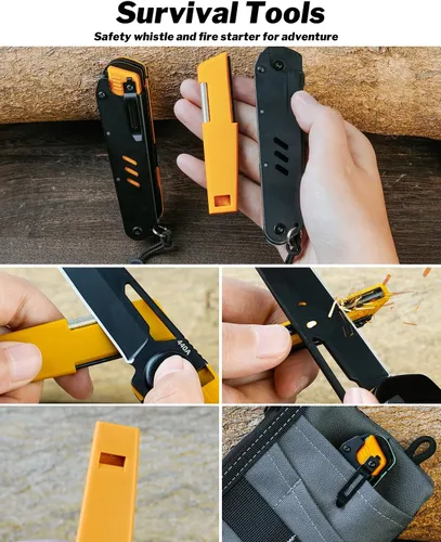 Vista 4 de VIPERADE VAK4 Multiherramienta de bolsillo para hombres, multifuncional 21 en 1 con funda, para camping al aire libre, supervivencia y uso diario