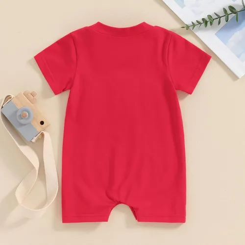 Vista 11 de FYBITBO Ropa de bebé niño niña Santa manga larga mono mameluco recién nacido primera Navidad traje de una pieza