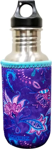 Vista 55 de Funda de neopreno para botella de agua Koverz, funda de neopreno, se ajusta a botellas de agua de 24-30 oz, lavable y reutilizable, tamaño grande