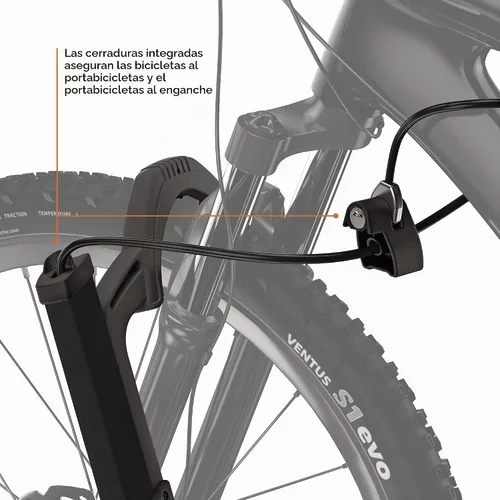 Vista 5 de Thule T2 Pro XT/XTR Estante para bicicleta con enganche