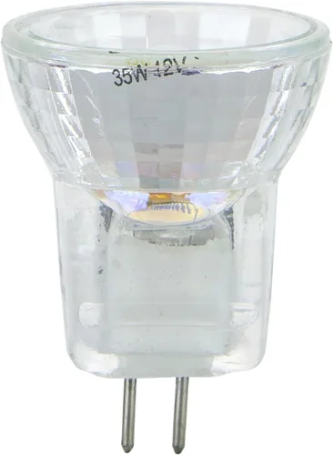 Vista 6 de Sunlite 03196-SU 35MR8/CG/FL/12V 35 vatios, halógeno MR8 G4 basado mini bombilla reflectora, protector de cubierta