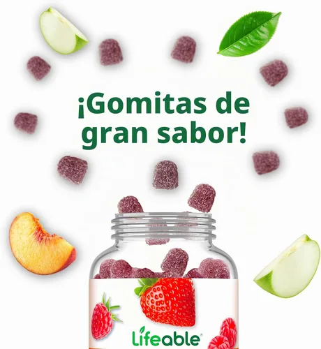Vista 6 de Lifeable Gomitas de melena de león para adultos, extracto de hongos vegano
