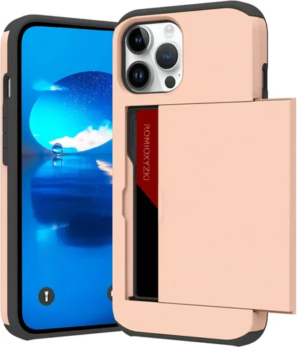 Vista 10 de ZIYE Funda tipo cartera para iPhone 16 Plus con tarjetero, antiarañazos de doble capa con bolsillo oculto, funda a prueba de golpes compatible