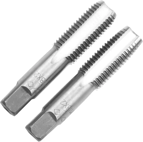 Vista 17 de M2 X 0.4 Mano métrica de grifo, mano derecha M2 X 0.016 in roscado mano grifo 1 par M2 X 0.4 Hand Tap 1Pair, Made of Alloy Tool Steel, Includes a