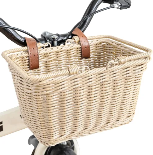 Vista 13 de Cesta de bicicleta para niños, canasta delantera para bicicleta para niños, pequeña cesta de mimbre para niños y niñas, cesta pequeña de mimbre