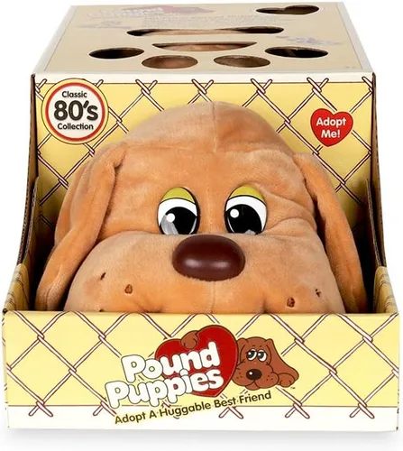 Vista 9 de Basic Fun Pound Puppies - Peluche clásico de animal de peluche - Gran regalo para niñas y niños - 43 cm - Beige