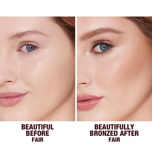 Vista 3 de Charlotte Tilbury Beautiful Skin Face Makeup & Body Cream Bronzer - Hydrating Hyaluronic Acid & Pro Vitamin D3 to Blur for a Sun-Kissed Glow - Up to