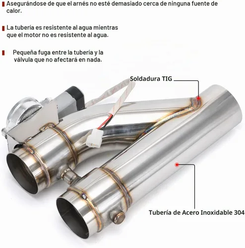 Vista 2 de Kit universal de tubo de escape de acero inoxidable de 3 pulgadas