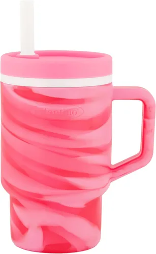 Vista 19 de Infantino Mi primer vaso, taza de silicona con pajita y asa, vaso de bebé resistente a derrames para llevar, botella de transición libre de BPA