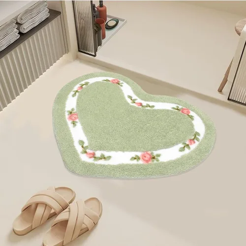 Vista 9 de Abreeze Alfombra rosa para sala de estar y dormitorio, antideslizante, ultrasuave, lavable y absorbente, 17.71x49.21 pulgadas, color azul