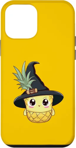 Vista 23 de Funda para iPhone 16 con diseño de piña para Halloween 2024