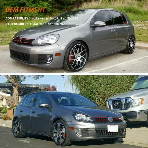 Vista 7 de ADIIL - Kit de luces laterales ámbar compatibles con VW MK6 GTI 2010-2014 Lente ámbar sin bombilla