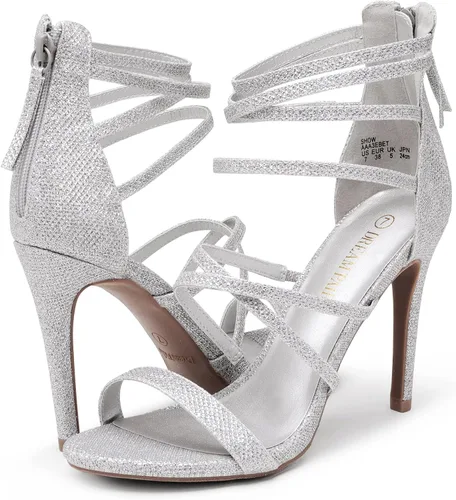 Vista 3 de DREAM PAIRS Sandalias de tacón alto para mujer