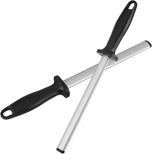 Vista 7 de Cuchillo de acero profesional Rod afilador de cuchillos herramienta de afilado para restaurante de hotel