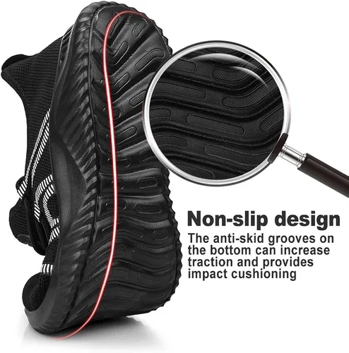 Vista 3 de Feethit - Tenis de correr transpirables, ligeros, cómodos y antideslizantes para hombre