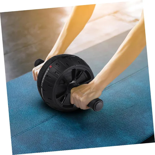 Vista 6 de NOLITOY Fitness Ab Roller Wheel with Knee Pad Core Trainer for Home Gym Exercise Equipment Smooth Forward Backward Movement for Abdominal Workout