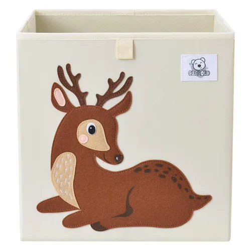 Vista 11 de Contenedores plegables de almacenamiento de animales de tela, caja/cofre/organizador para niños pequeños/niños, guardería, sala de juegos, 13 Alpaca