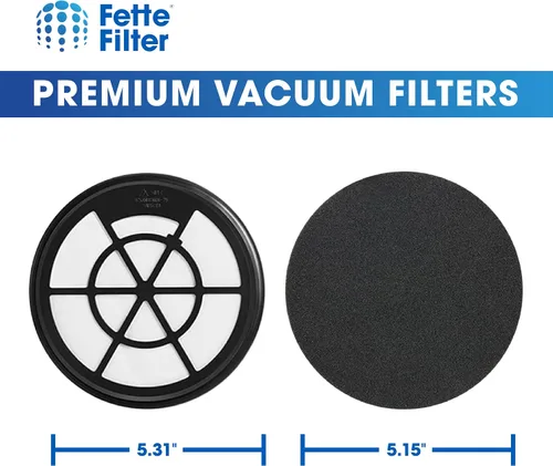 Vista 4 de Fette Filter - Paquete de 4 filtros compatibles con aspiradora sin bolsa Eureka WhirlWind NEN110B NEN110A NEN110D - Parte # NEN0101