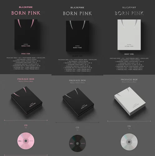 Vista 2 de BLACKPINK - BORN PINK BOX SET ver. 2nd Album+Folded Poster (PINK ver.)
