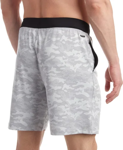 Vista 6 de Spyder Pantalones cortos deportivos para hombre, paquete de 2 pantalones cortos de baloncesto ligeros de camuflaje (S-XL)