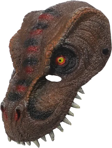 Vista 9 de Máscara realista de dinosaurio 3D Máscara de dragón de cara completa