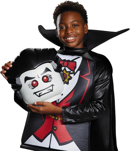 Vista 7 de Disguise Lego Vampire Prestige, disfraz negro, pequeño (4-6)