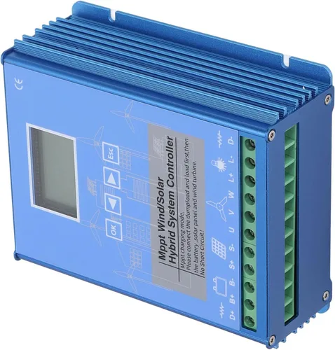 Vista 4 de Controlador solar eólico de 24V 48V MPPT, controlador de energía LCD universal, energía eólica y fotovoltaica de 1000W