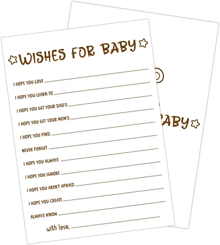 Vista 10 de 30 PCS Tarjetas de Predicciones y Consejos de Bebé Oso, Juego de Baby Shower para Niño Niña, Neutral de Género Fiesta de Revelación de Género
