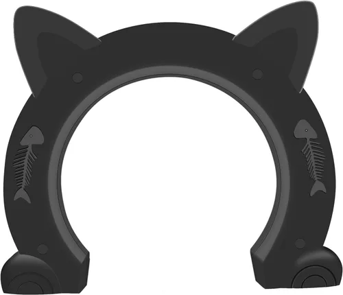 Vista 6 de Puerta interior para gatos, caja de arena oculta para mascotas, puerta para mascotas para gatos de hasta 25 libras, apertura de paso de 8.46 x 7.87