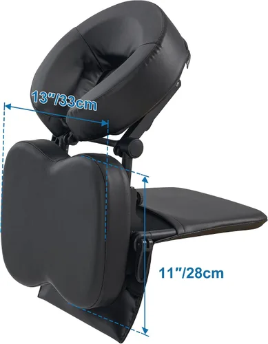 Vista 2 de Kit de masaje portátil de masaje boca abajo para escritorio y mesa, almohada facial para dormir en la oficina, boca abajo después de una cirugía