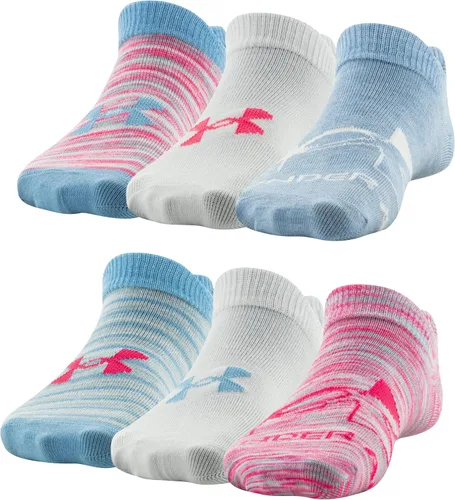Vista 72 de Under Armour Calcetines ligeros invisibles Essential 2.0 para niños (paquete de 6)