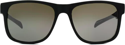 Vista 2 de Foster Grant Gafas de sol Ramble para hombre, montura negra, lentes grises, forma de vías, negro/humo, 2.047 in de EE. UU, Negro/Ahumado