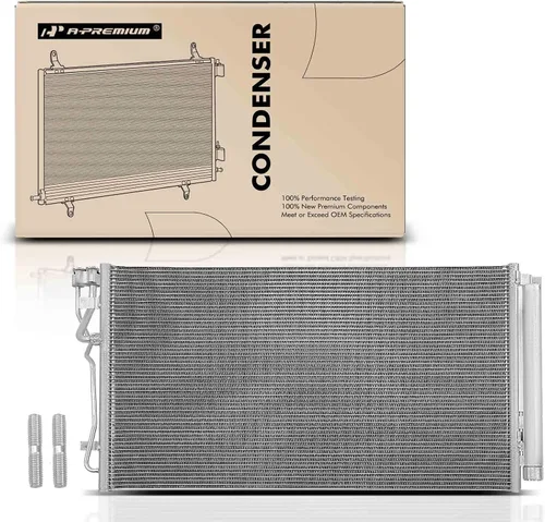 Vista 9 de A-Premium Condensador de aire acondicionado compatible con Kia Optima 2019-2020 L4 2.4L, repuesto # 97606D5500