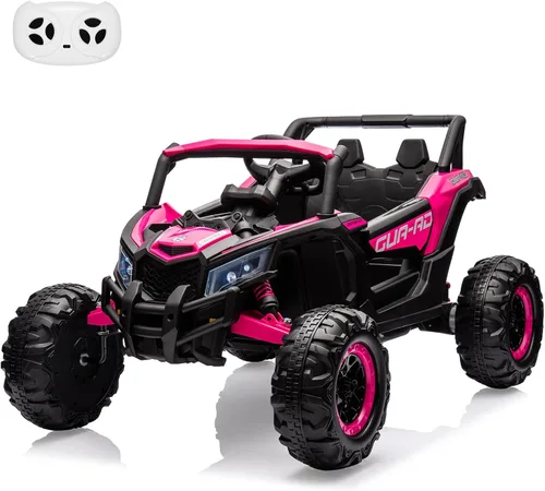 Vista 8 de 24V Ride On UTV, vehículos eléctricos con pilas, UTV para niños Negro-1