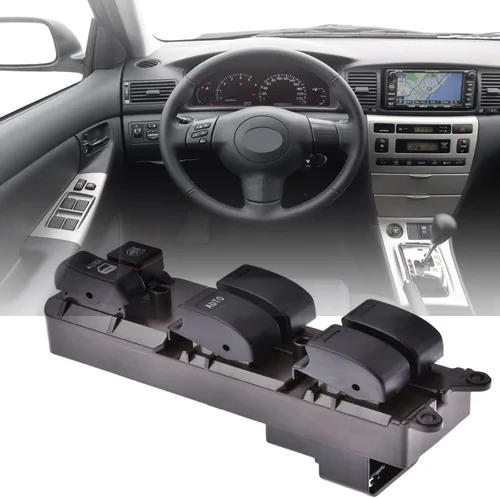 Vista 6 de Botón de interruptor de ventana eléctrica de reemplazo para lado del conductor delantero para Toyota Corolla 2002-2008 para Toyota Matrix 2003-2008