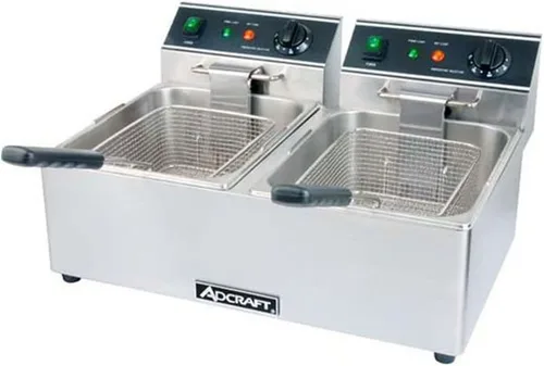 Vista 2 de Adcraft freidora de acero inoxidable, Plateado, 1