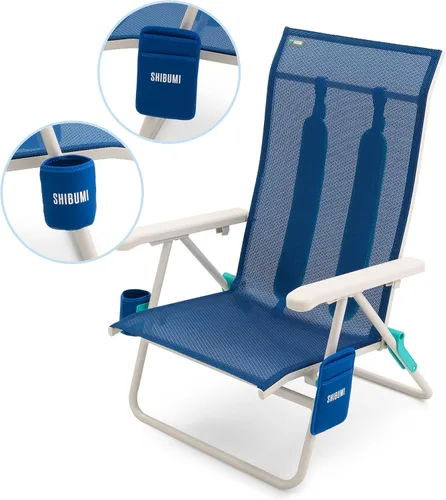 Vista 7 de Shibumi Shade Silla de playa portátil para adultos Marco de grado marino antioxidante Capacidad de 300 libras Correas acolchadas