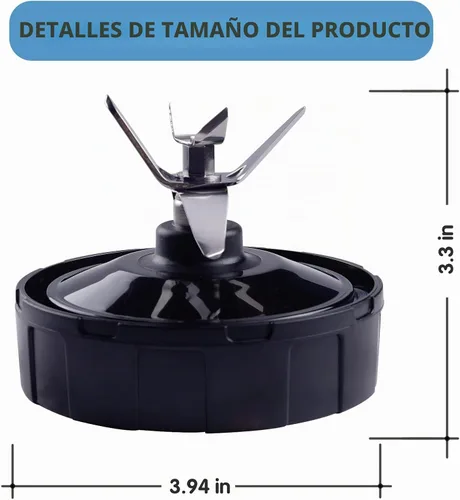 Vista 6 de Piezas de repuesto Ninja Blender, hoja de licuadora Ninja de 7 aletas, ensamblaje de cuchilla de licuadora actualizado para licuadoras Nutri Ninja