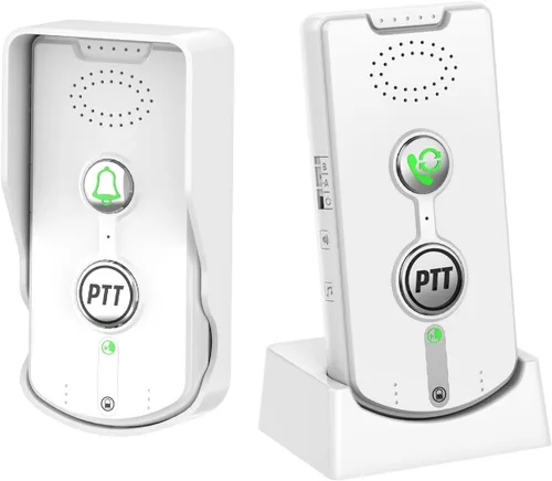 Vista 8 de Timbre de puerta inalámbrico, intercomunicador de 2 vías, puerta de comunicación, timbre con altavoz con control de volumen de largo alcance de 3280
