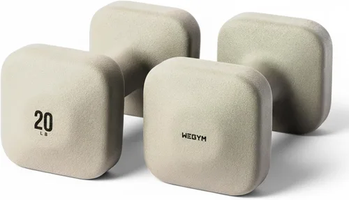 Vista 8 de WeGym Square Dumbbells for Home Gym, Hand Weights for Strength Training