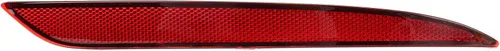 Vista 6 de Reflector de parachoques trasero para 2017 a 2023, lente roja, luz reflectora trasera de automóvil, repuesto para luces de parachoques trasero