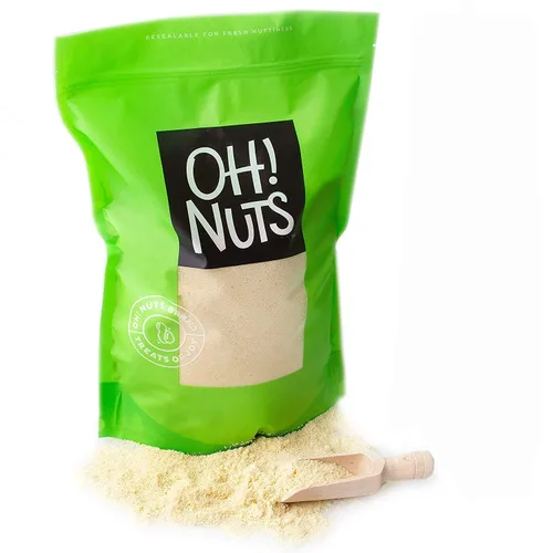 Vista 10 de Oh! Nuts Harina de almendras blanqueadas para hornear sin gluten, 1 libra. Sustituto de trigo a granel para macarons y galletas ricas en proteínas.