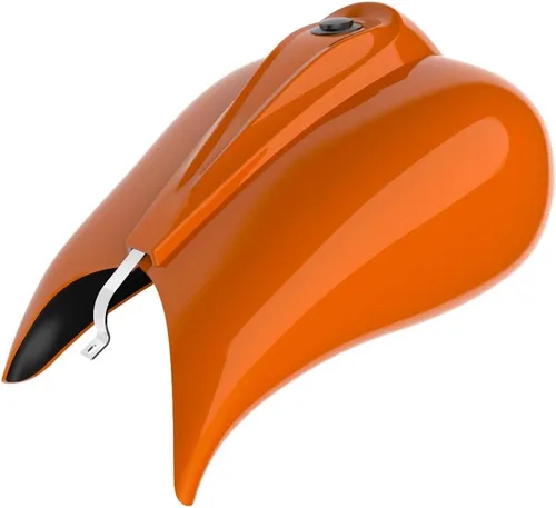 Vista 102 de Cubiertas de tanque estiradas con consola de tablero y tapa de tanque de combustible, cubiertas de combustible de galón para Harley Touring Whisky