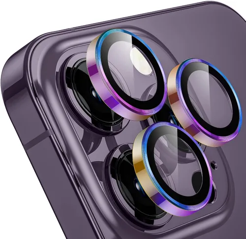 Vista 8 de WSKEN Protector de lente de cámara para iPhone 14 Pro/iPhone 14 Pro Max, [modo de disparo nocturno] Protector de pantalla de vidrio templado HD
